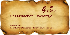 Gritzmacher Dorottya névjegykártya